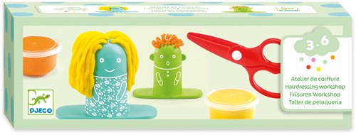 Djeco LES PETITS - PATES A MODELER Atelier de coiffure