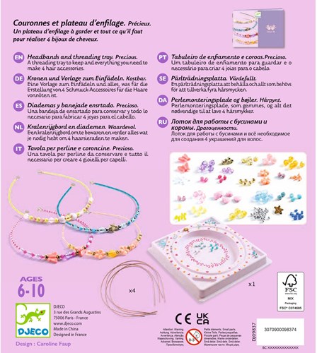 Djeco L'ART DU FIL - PERLES & BIJOUX Précieux