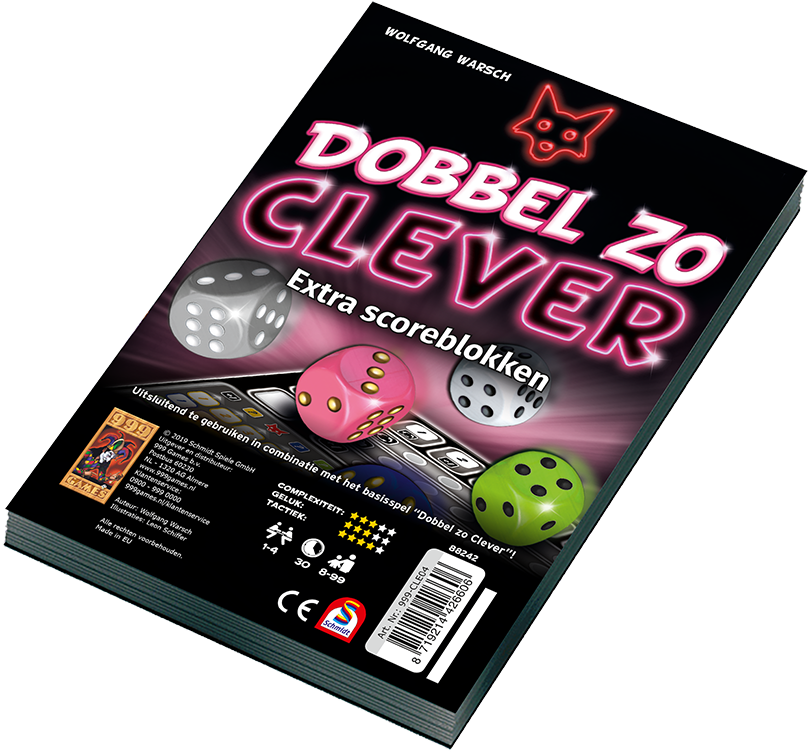 Oppervlakkig ga verder Uitstralen 999 Games Dobbel zo Clever Scoreblok - Dobbelspel - 8+