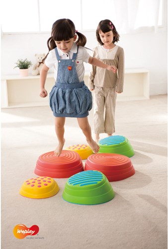 Eduplay balans speelgoed Rainbow Riverstones - kleurrijke stapstenen set-2