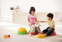 Eduplay balans speelgoed Rainbow Riverstones - kleurrijke stapstenen set-3