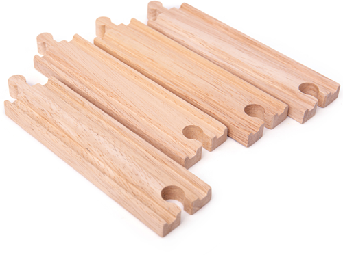 Bigjigs Rechte Rails Large-2