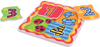 BigJigs houten cijfers puzzel - educatief speelgoed - 4 stukken-2