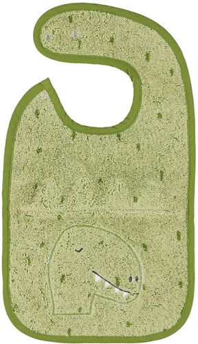 Trixie slab baby Mr. Dino - biologisch katoen - waterdicht - groen-2