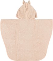 Trixie poncho badcape kind biologisch katoen Mrs. Rabbit roze-2