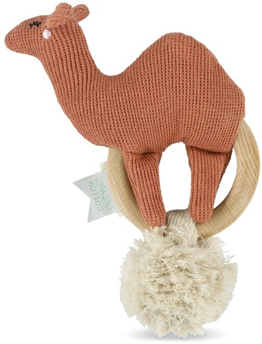 Trixie bijtring - biologisch katoen baby speelgoed kameel-2