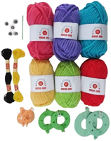Buttonbag knutselkoffer pompom maken - creatieve speelgoedset voor kinderen-2