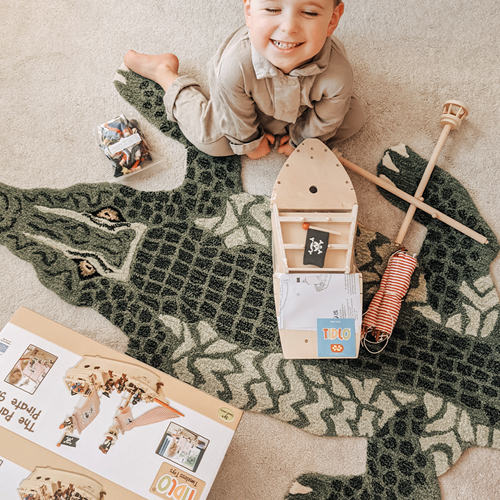 Tidlo houten piratenschip Paragon met accessoires - speelgoed-2