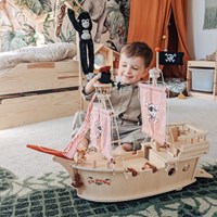 Tidlo houten piratenschip Paragon met accessoires - speelgoed-3