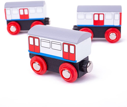 Tidlo houten metro trein - speelgoed trein voor kinderen-3