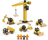 Tidlo houten front loader bouwvoertuig speelgoed - duurzaam en educatief-2