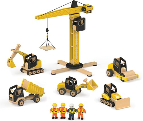 Tidlo houten front loader bouwvoertuig speelgoed - duurzaam en educatief-2
