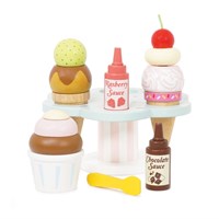 Le Toy Van houten ijskraam Carlo's Ice Cream Stand FSC 100% speelgoed-3