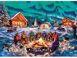 Gibsons legpuzzel Nacht der Nordlichter - 1000 stukjes karton puzzel