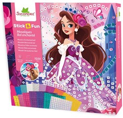 Sycomore mozaïek speelgoed Stick'N Fun Bal enchanté creatief knutselen