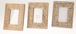 Home & Styling fotolijst mangohout bruin 21x26cm decoratie