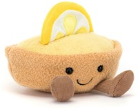 Jellycat knuffel Amuseables Collette Tarte Au Citron - zacht speelgoed citroen taart