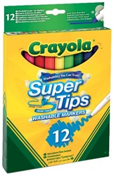 Crayola stiften lavables - 12 kleuren uitwasbaar creatief