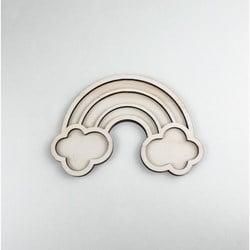 FiQ houten vulvorm Regenboog - 10,5×15 cm