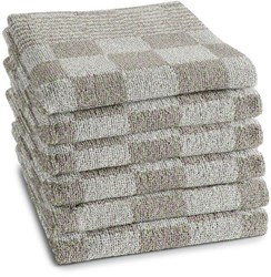 DDDDD keukendoek barbeque taupe 50x55 cm set van 6 katoen