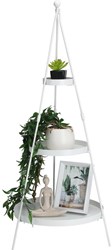 Home & Styling etagere wit 3-laags decoratief speelgoedrek 26x26x73cm