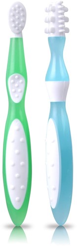 KidsMe Eerste Tandenborstelset - Blauw/Groen