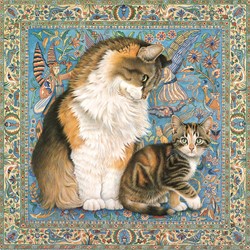 Grafika puzzel Agneatha and Avril on Persian carpet - 1000 stukjes