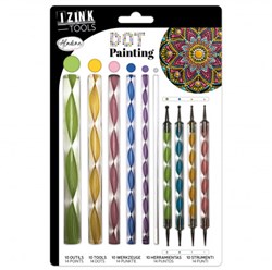 Aladine creatieve dot painting set - 10 gereedschappen voor stipkunst