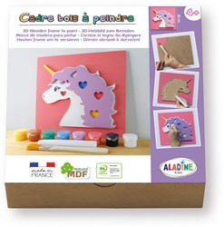 Aladine 3D schilderij knutselset eenhoorn - creatief speelgoed MDF