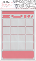 Aladine Bullet Journal stencil A5 kalender sjabloon creatief