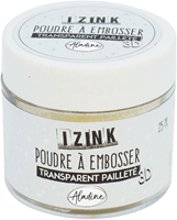 Aladine Embossing poeder 25 ml transparant glitter voor knutselen