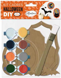 Aladine Halloween knutselset schilderen - creatieve frames kat en nacht