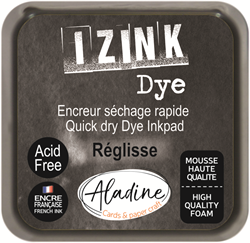Aladine stempelkussen zwart 5x5 cm - Izink Dye inkt snel drogend