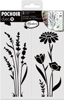 Aladine sjabloon lavendel 18x13 cm knutselaccessoire voor kinderen