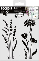 Aladine sjabloon lavendel 18x13 cm knutselaccessoire voor kinderen