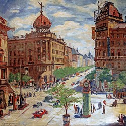 Grafika puzzel Albert Gleizes - Blick auf Budapest, 1904 - 1000 stukjes