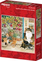 Alipson Puzzle legpuzzel Agneatha en haar Kittens op de Deurmat - 1000 stukjes-2