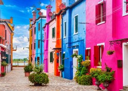 Alipson Puzzle Burano's Colourful Alleyway -  Teile