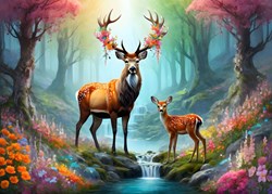 Alipson Puzzle legpuzzel Cerf Majestueux 500 stukjes multicolor