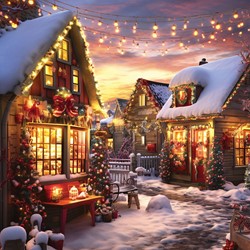 Alipson puzzel Weihnachtshaus - 1000 stukjes