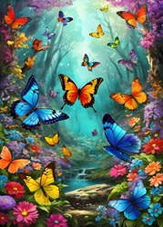 Alipson Puzzle legpuzzel Clouds of Butterflies 500 stukjes multicolor