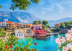 Alipson Puzzle kleurrijk dorp Assos Griekenland 500 stukjes legpuzzel