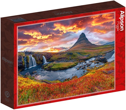 Alipson Puzzle legpuzzel Kirkjufellsfoss waterval IJsland 500 stukjes-2