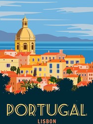 Alipson Puzzle legpuzzel Lissabon Portugal 500 stukjes kleurrijk