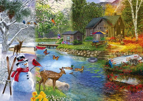 Alipson Puzzle - 1000 stukjes puzzel seizoen overgangen