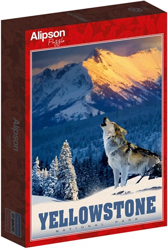 Alipson Puzzle Yellowstone Wolf - Legpuzzel 500 stukjes voor volwassenen-2