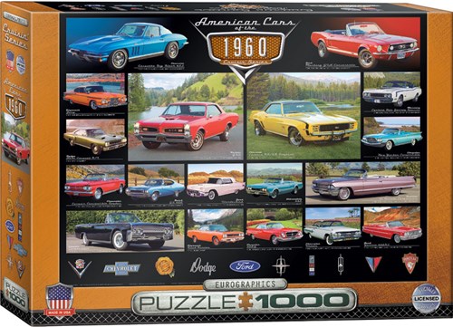 Eurographics puzzel American Cars of the 1960s - 1000 stukjes-2
