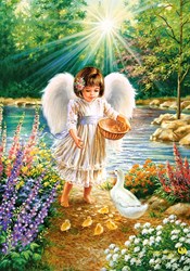 Castorland puzzel An Angel's Warmth - 500 stukjes