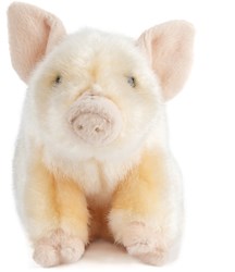 Living Nature knuffel roze biggetje 20cm pluche speelgoed varken