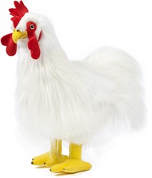 Living Nature knuffel haan groot 35cm boerderijdier